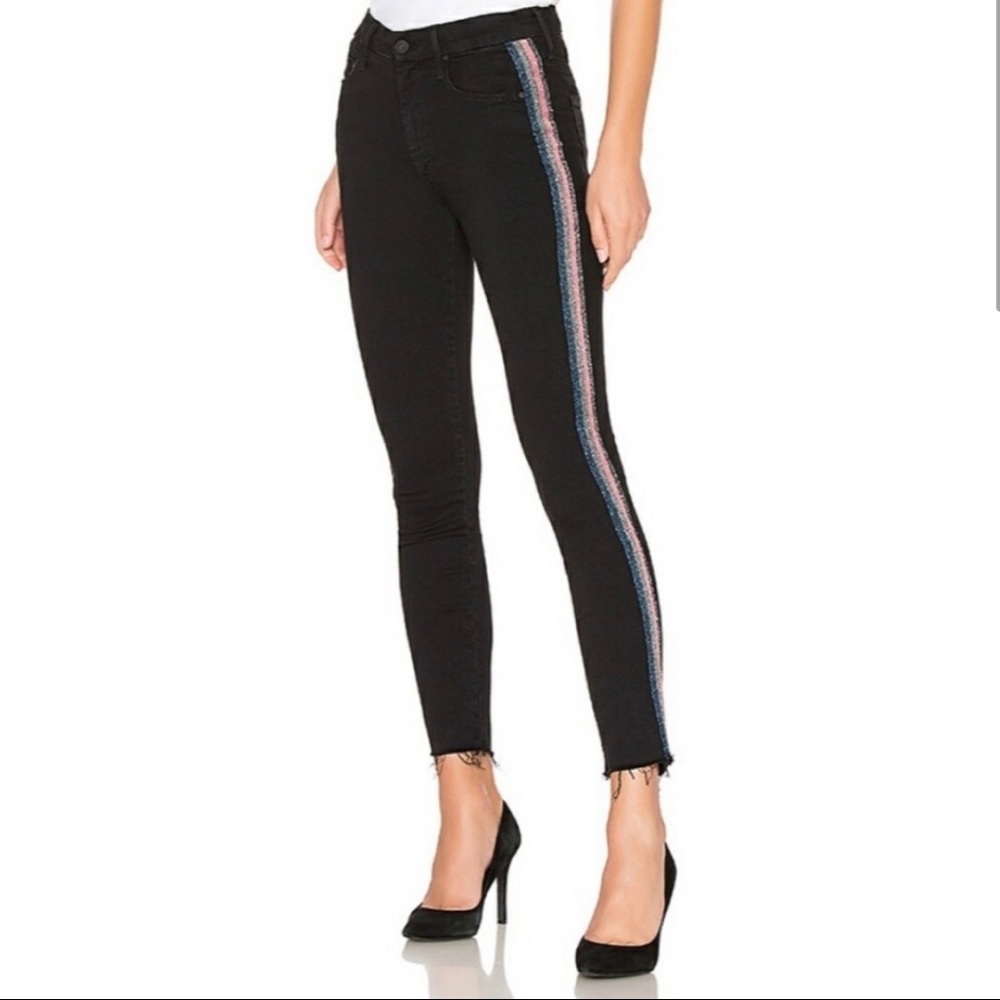 Mother Stunner Ankle Frayed Denim